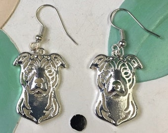 Pit Bull Metal Earrings - FREE SHIPPING