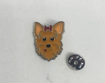 Yorkie Face Pin - FREE SHIPPING