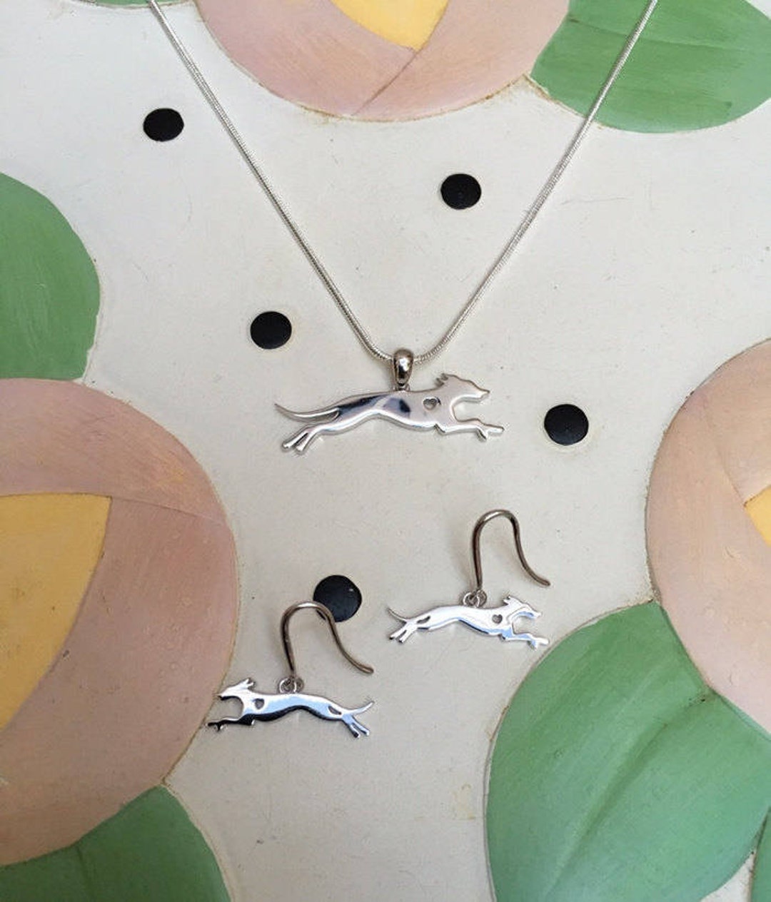 GREYHOUND DOG Keyring, Keychain, Handbag Charm With Print From Original Painting By Suzanne Le - Foto 7