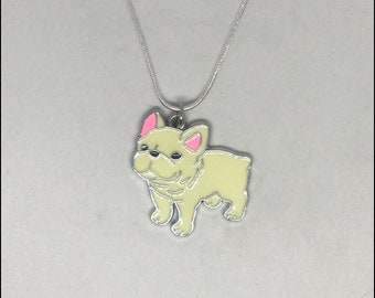 French Bulldog Charm Necklace - FREE SHIPPING