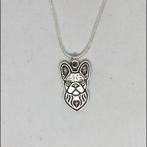 French Bulldog Metal Charm Necklace - FREE SHIPPING