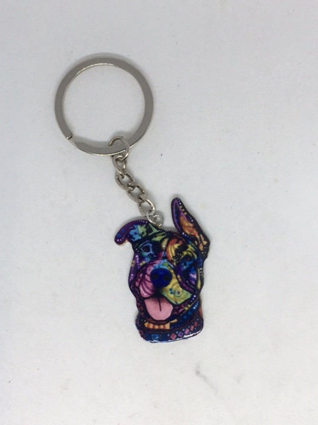 Pit Bull Keychain FREE SHIPPING Etsy