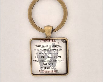 I Wrestle, It Defines Me... Keychain - FREE SHIPPING