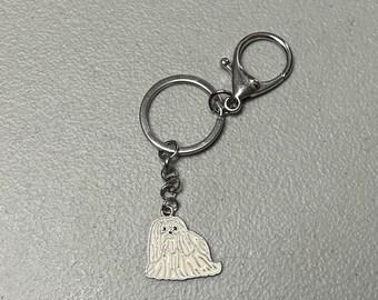 Shih Tzu Enamel Charm Keychain - FREE SHIPPING