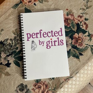 Perfected By Girls Diary/Notebook (blank) - NEW - FREE SHIPPING