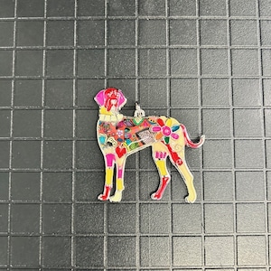 Great Dane Enamel Keychain - FREE SHIPPING