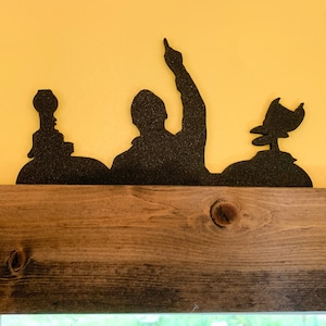 Mystery Science Theater 3000 (MST3K) Silueta de pared: Crow T. Robot, Tom Servo, Joel o Mike