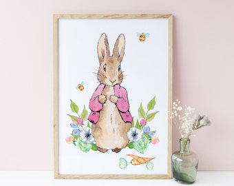 Peter Rabbit Smallest Vintage Art Print Poster A1 A2 A3 A4 A5