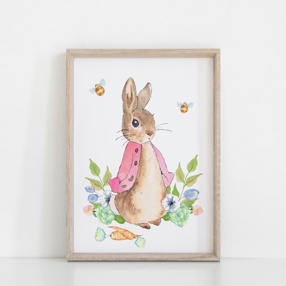  Cottontail and Peter Rabbit Art - Baby Boys Room, Little Girls  Decor, Beatrix Potter Illustration - Unframed : Handmade Products