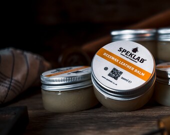 SPEKLAB® | Volledig natuurlijke leren balsem met bijenwas