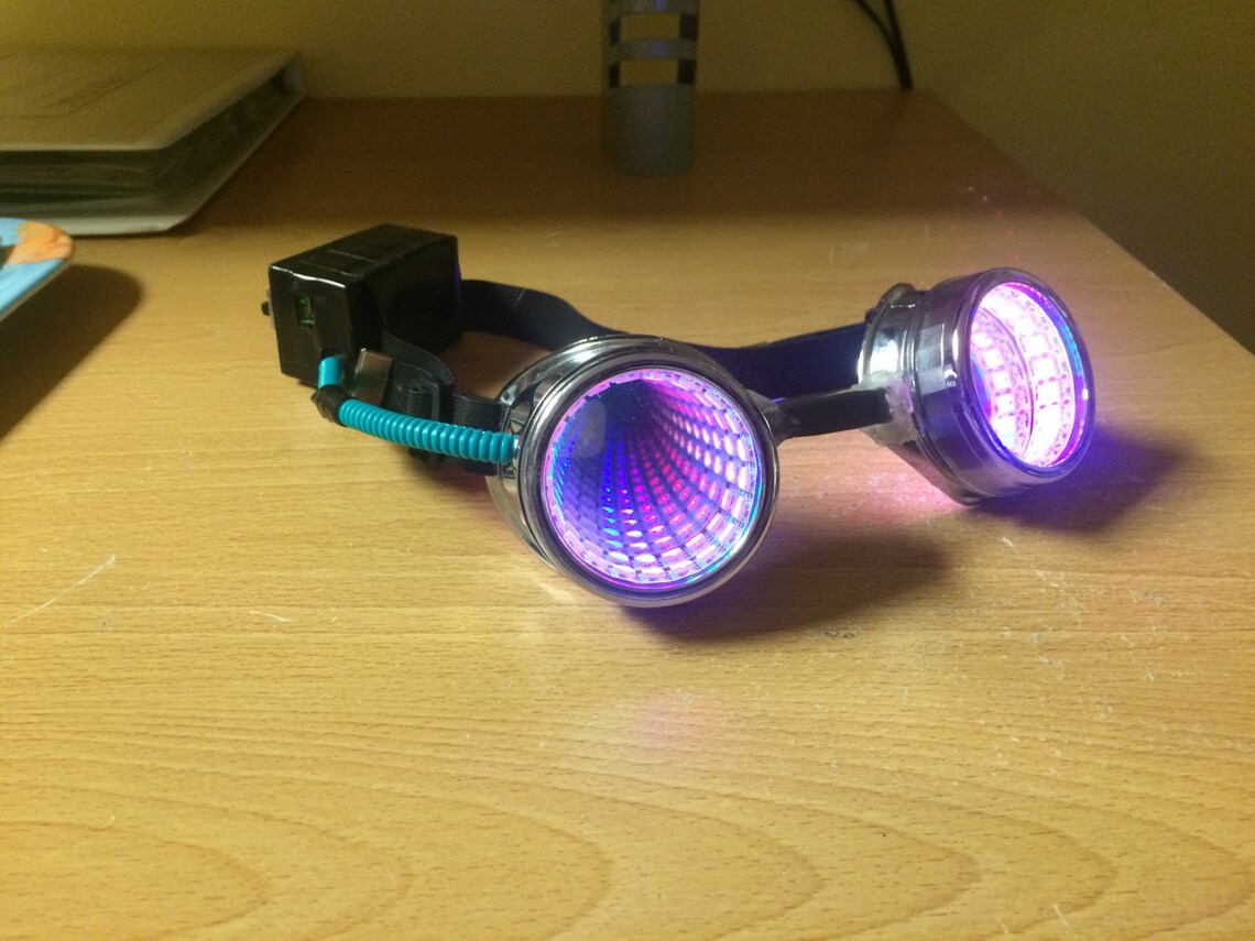 LED infinity Goggles Custom goggle colors Etsy