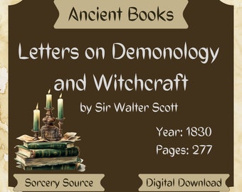Letters on Demonology and Witchcraft by Sir Walter Scott, Witchcraft, Witch, Baby Witch, Demonology, Digital Book, Ancient Books