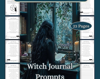 200 indicaciones para el diario de la bruja: Inserciones de páginas del grimorio del Libro de las Sombras (descarga en PDF)