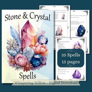 Hechizos de Piedra y Cristal: Páginas del Grimorio del Libro de las Sombras (Descarga digital en PDF)