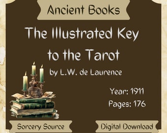 Tarot Guide, The Illustrated Key to the Tarot, Tarot Cards, Tarot Divination, Digital Book, Illustrated Book