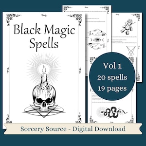 Black Magic Spells, Witchcraft, BOS Pages, Grimoire Pages, Digital Book, Baby Witch, Book of Shadows Pages, Dark Magic, Spell Books, Curses