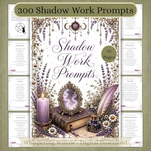 300のシャドウワークプロンプト：影の書グリモワール挿入ページ（PDFダウンロード）