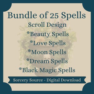 25 Beginner Spells: Book of Shadows Grimoire (PDF Download)