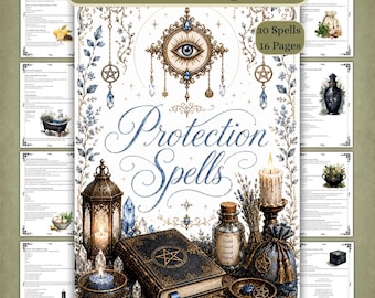Hechizos de protección y defensa - Libro de las Sombras - Páginas del grimorio