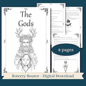 Wicca for Beginners the Goddess and the God, Baby Witch, Witchcraft, Wiccan, Wicca, Digital Book, Book of Shadows Beginners, Witch Journal