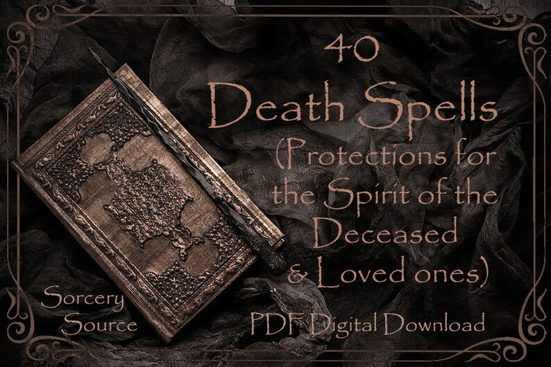 40 Death Spells 8 Pages BOS Pages Witchcraft Etsy