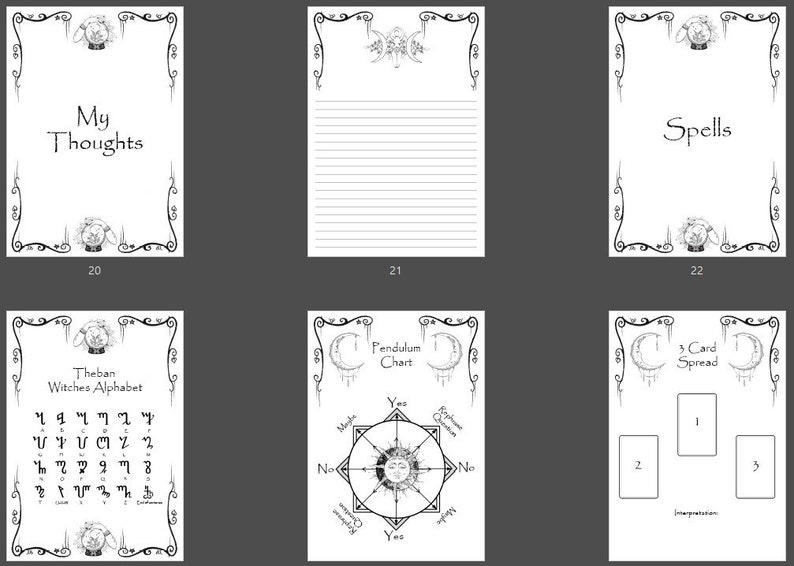 Witch Planner 2023 145 Pages Witch Calendar Baby Witch Etsy