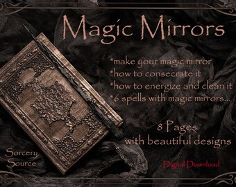 Magic Mirrors, Grimoire Pages, BOS Pages, Digital Book, Spell Books, Baby Witch, Book of Shadows Pages, Grimoire Printable, Book of shadows