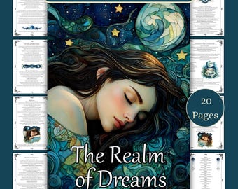 Reino de los Sueños: Páginas del Libro de las Sombras, Grimorio de Brujería (Descarga digital en PDF)