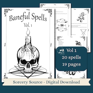 Black Magic Spells, Witchcraft, BOS Pages, Grimoire Pages, Digital Book, Baby Witch, Book of Shadows Pages, Dark Magic, Spell Books, Curses