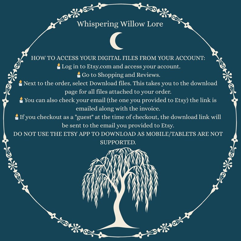 Moon Spells: Book of Shadows Grimoire Pages, Lunar Magic (PDF Digital Download) image 4