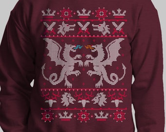 Game of Thrones Christmas Sweater / Dragon Xmas Jumper