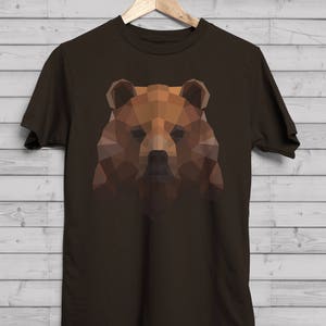 Geometric Bear T-Shirt / Festival Clothing / Custom Tee