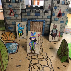Kit de fabricación de cartón para pequeños aventureros, The Castle Land