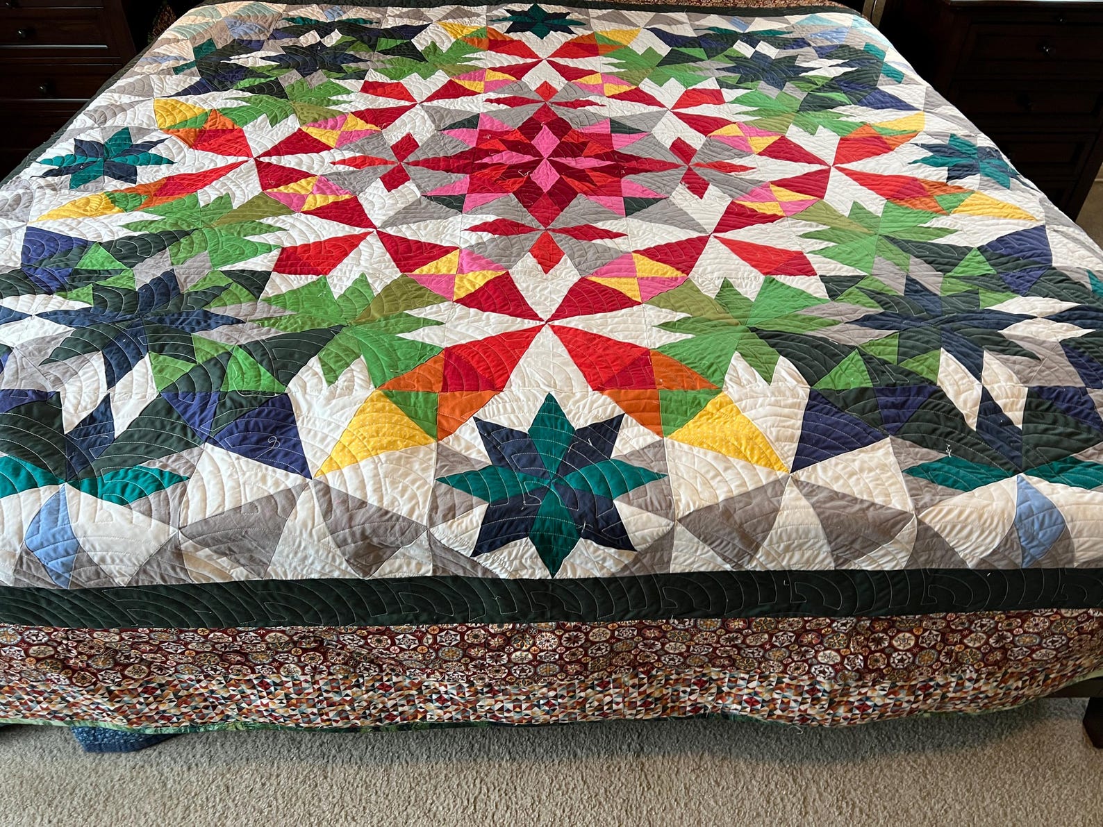 King-size Quilt in Alaska Pattern - Etsy