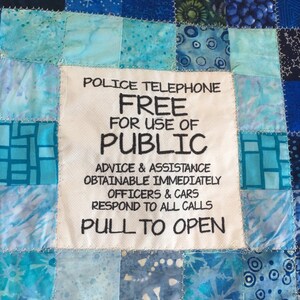 Twin Size TARDIS Dr Who Quilt image 2