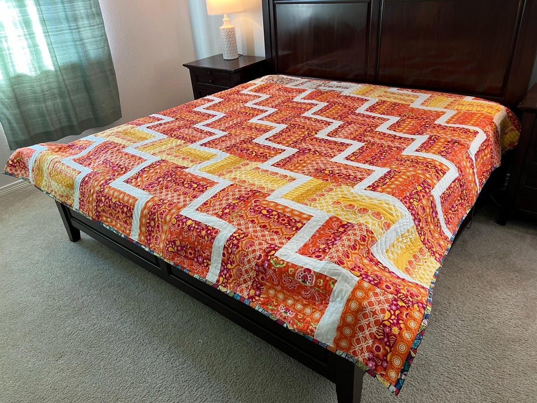 Split Rail Fence Quilt in King Size - Etsy