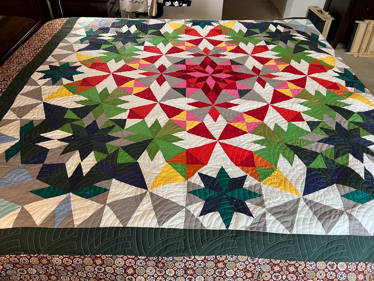 King-size Quilt in Alaska Pattern - Etsy