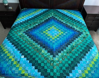 Atw (around the world) king size quilt