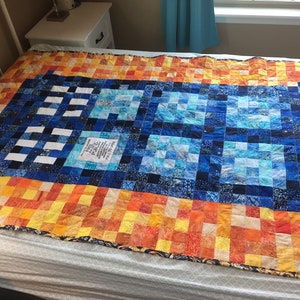 Twin Size TARDIS Dr Who Quilt image 3