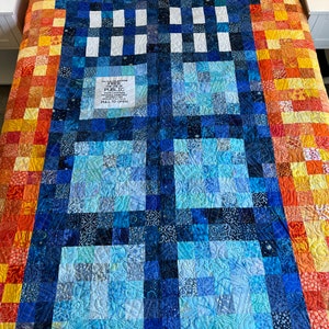 Queen size tardis quilt