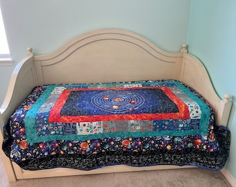 Space quilt in twin size