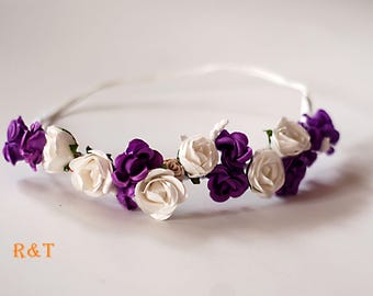 Enchanting Baby Headband for Newborns - Exquisite Handmade Floral Princess Crown - Perfect for Photoshoots & Gifts