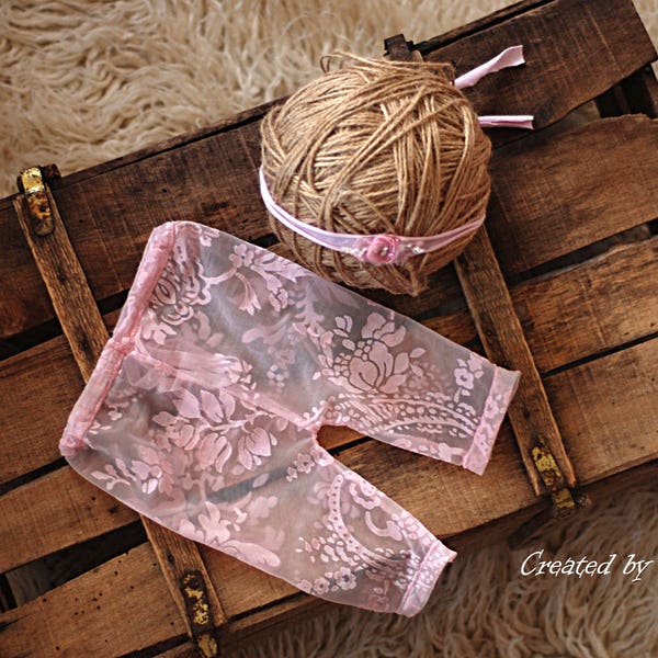 newborn photo props,newborn photo outfit,lace baby girl pants