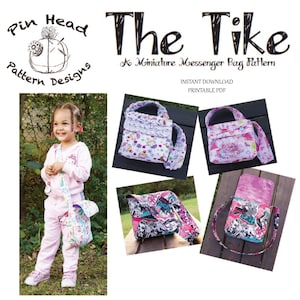 The Tike-Miniature Messenger Bag PDF Sewing Pattern