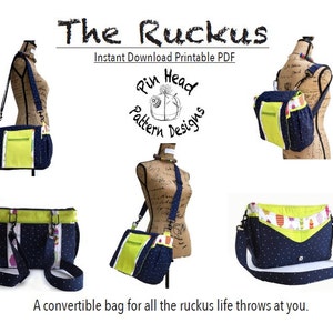 Diaper Bag Pattern, 'The Ruckus'- PDF Pattern