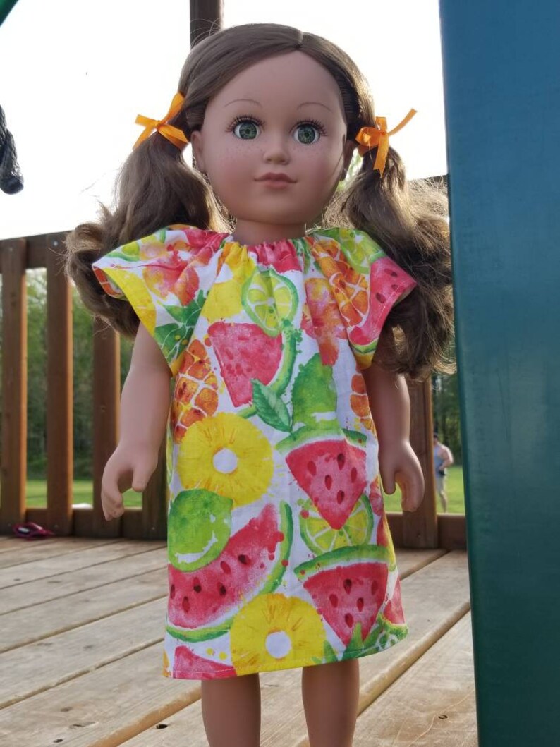 Fruit Dresses Doll and Me Dresses Watermelon Pineapple Etsy