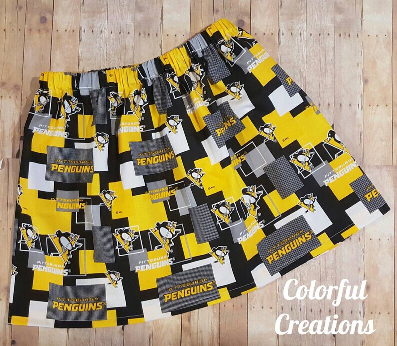 Pittsbugh Penguins Skirt Hockey Skirt Pittsburgh Sports Etsy