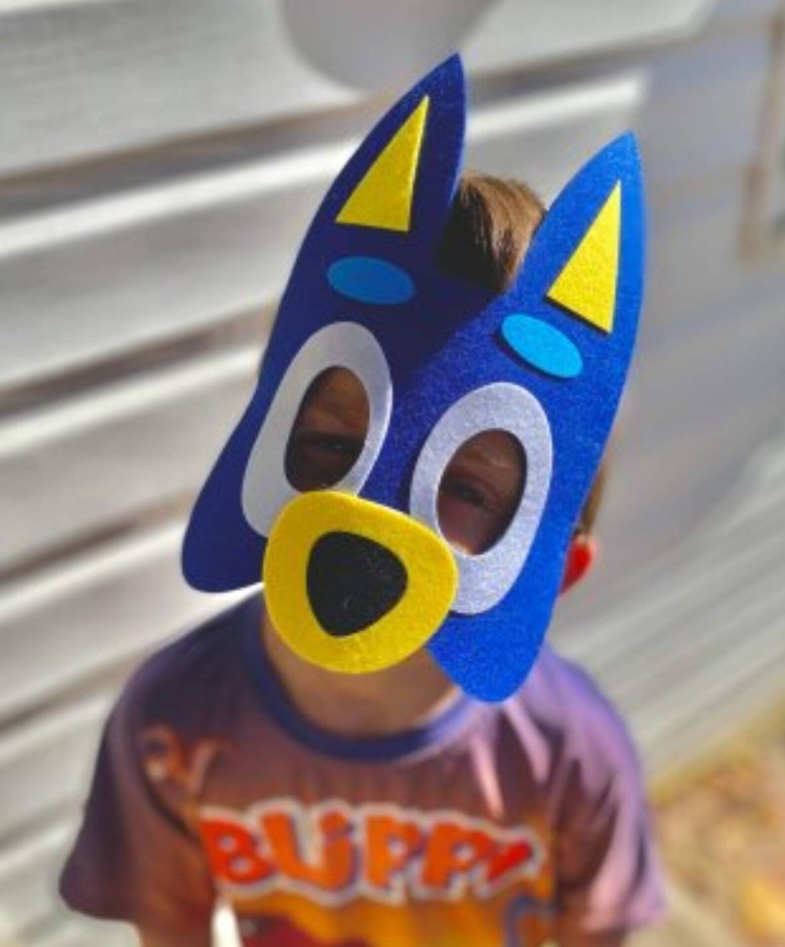 Bluey Felt Mask Imaginary Play Gift for Kids Stocking Etsy