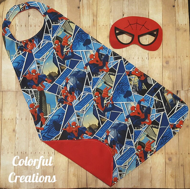 Spiderman Cape Set Spiderman Imaginary Play Halloween Etsy