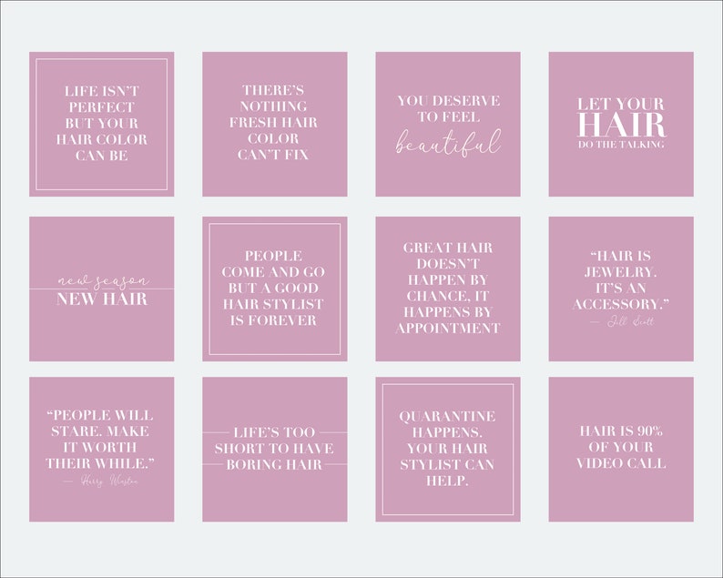 Hair Quotes For Instagram Instagram Hair Quotes Instagram Beauty Pack Purple 40 Instagram Quotes:  Hairstylist 1St & 2Nd Edition Ready-To-Use Hair Quotes Store Graphics Paper  & Party Supplies Jan-Takayama.com